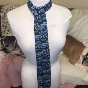 Vintage 1997 Ford Motor Repeat Necktie Polyester USA